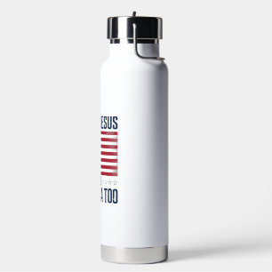 Liebt Jesus und Amerika zu patriotisch christliche Trinkflasche