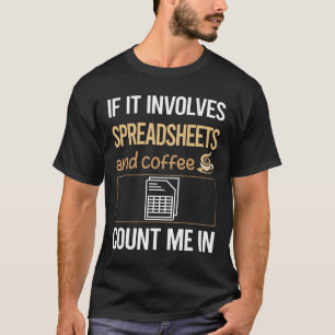Liebt Kaffee Tabelle Tabellen T-Shirt