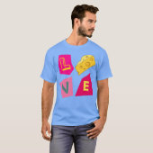 Liebt Käse Mädchen T-Shirt (Vorne ganz)