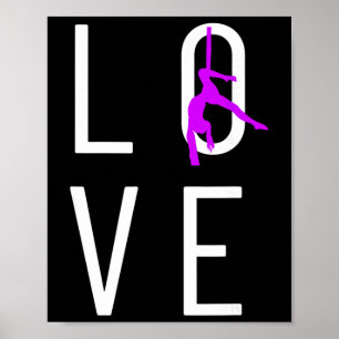 Liebt Luftseide Luft-Yoga-Geschenke, Aerialist-Gym Poster