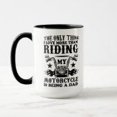 Liebt Motorradfahren Vater Tasse (Links)