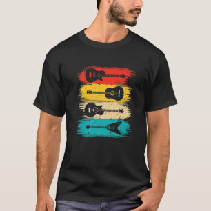 Liebt Musik Gitarre Vintage Gitarre Gitarrist Lieb T-Shirt