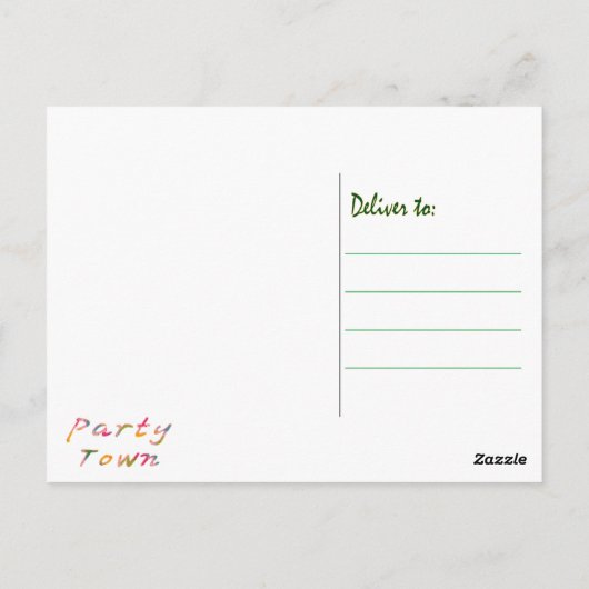 Liebt Padlock-Spezialtext Postkarte (Rückseite)