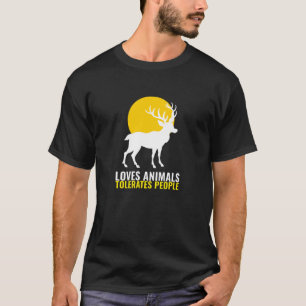 Liebt Tiere Duldet Menschen T-Shirt