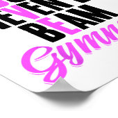 Liebt Turnen Handstand Turner Turnen Trainer Poster (Ecke)