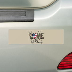 Liebt unseren Veteranentag Stolz Militärveterantag Autoaufkleber