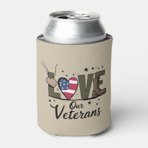 Liebt unseren Veteranentag Stolz Militärveterantag Dosenkühler