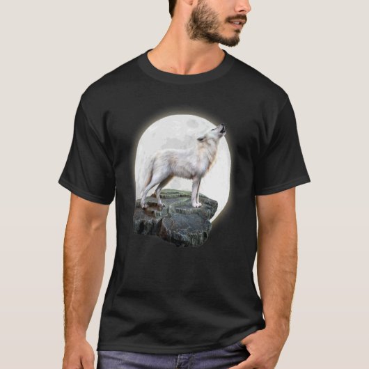 Liebt Wölfe Wolf Gesicht 1 T-Shirt (Vorderseite)