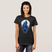 Liebt Wölfe Wolfsmond 1 T-Shirt (Vorne ganz)