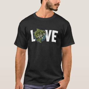 Liebt Zander-Haken Köder Experte Walleye-Angeln T-Shirt