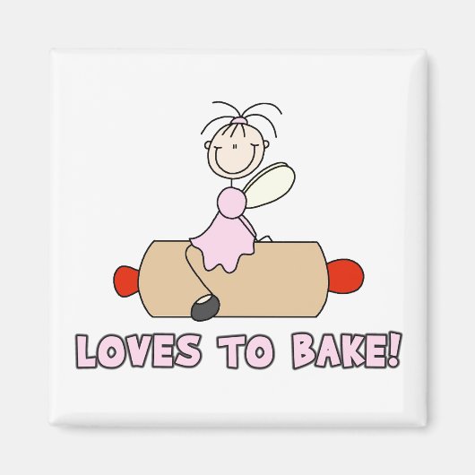 Liebt zu backen Magnet (Vorne)