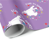 Liebt zu tanzen geschenkpapier (Rolleneckpunkt)