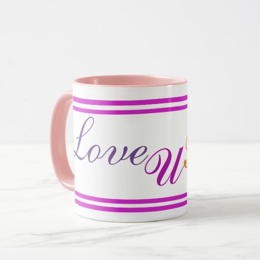 Liebyoubaba Tag schöne Tasse (Vorderseite Links)