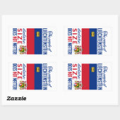 Liechtenstein-Aufkleber Rechteckiger Aufkleber (Blatt)