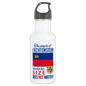 Liechtenstein Edelstahlflasche (Vorderseite)