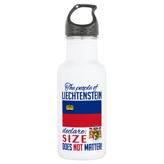 Liechtenstein Edelstahlflasche (Vorderseite)