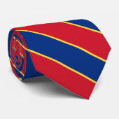 Liechtenstein Flag Colors Elegant Krawatte (Gerollt)