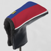 Liechtenstein flag golf headcover (3/4 Vorderseite)
