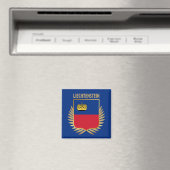 Liechtenstein Flag Shield Magnet (In Situ (Geschirrspüler))