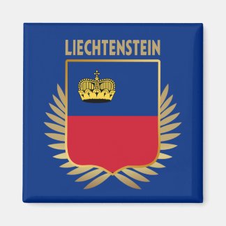 Liechtenstein Flag Shield Magnet