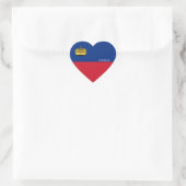 Liechtenstein Flag Splendid Patriotic Herz-Aufkleber (Tasche)