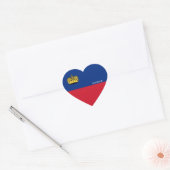 Liechtenstein Flag Splendid Patriotic Herz-Aufkleber (Umschlag)