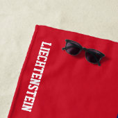 Liechtenstein Flag Splendid Patriotic Strandtuch (Beispiel)