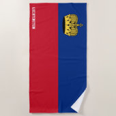 Liechtenstein Flag Splendid Patriotic Strandtuch (Vorderseite)