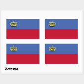 Liechtenstein Flag Stickers (Blatt)