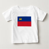 Liechtenstein-Flagge Baby T-shirt (Vorderseite)