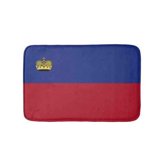 Liechtenstein-Flagge Badematte (Vorderseite)