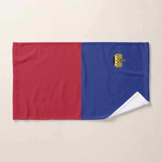 Liechtenstein-Flagge Badhandtuch Set (Handtuch)