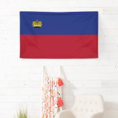 Liechtenstein-Flagge Banner (Insitu)