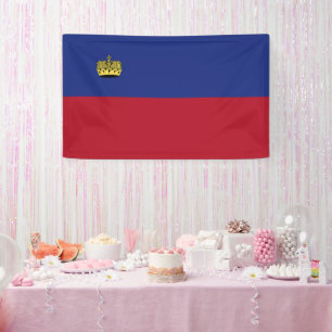 Liechtenstein-Flagge Banner