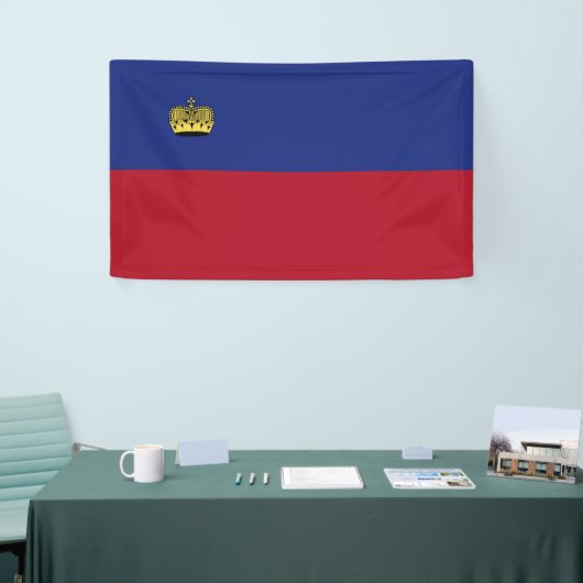 Liechtenstein-Flagge Banner (Messeveranstaltung)