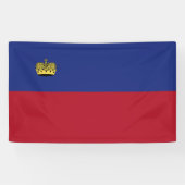 Liechtenstein-Flagge Banner (Horizontal)