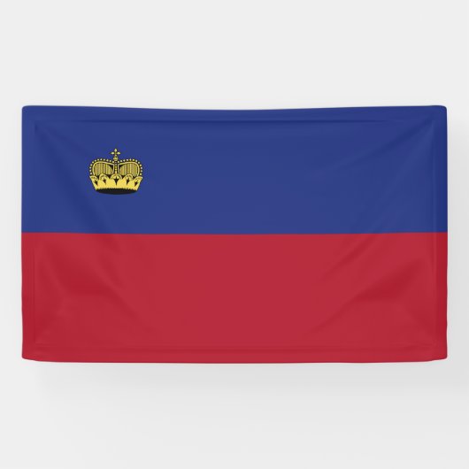 Liechtenstein-Flagge Banner (Horizontal)