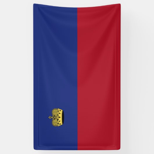 Liechtenstein-Flagge Banner (Vertikal)