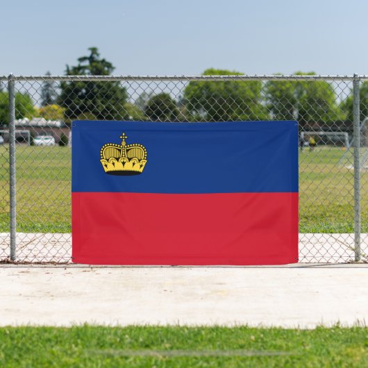 Liechtenstein-Flagge Banner (InSitu)