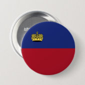 Liechtenstein-Flagge Button (Vorne & Hinten)