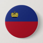 Liechtenstein-Flagge Button (Vorderseite)