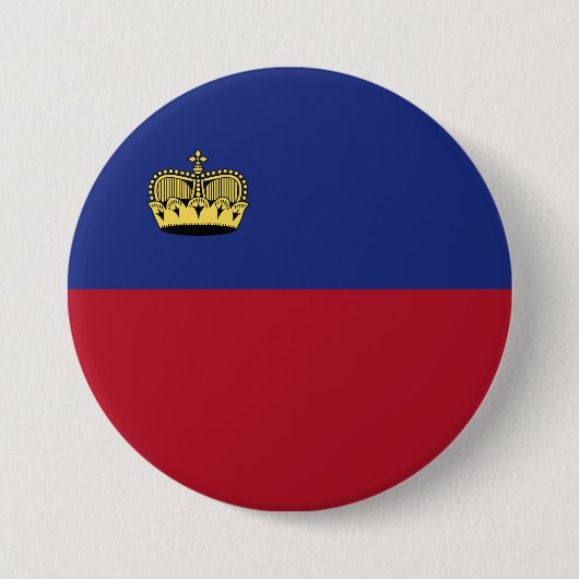 Liechtenstein-Flagge Button (Vorderseite)