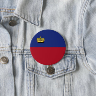 Liechtenstein-Flagge Button