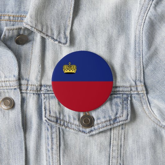 Liechtenstein-Flagge Button (Beispiel)