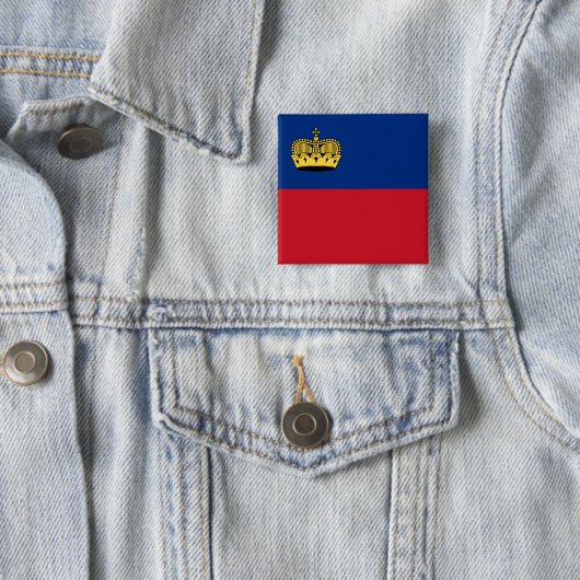 Liechtenstein-Flagge Button (Beispiel)