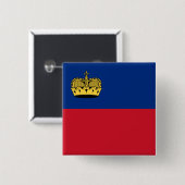 Liechtenstein-Flagge Button (Vorne & Hinten)