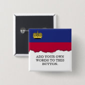 Liechtenstein-Flagge Button (Vorne & Hinten)