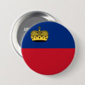 Liechtenstein-Flagge Button (Vorne & Hinten)