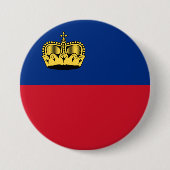 Liechtenstein-Flagge Button (Vorderseite)