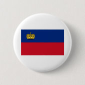 Liechtenstein-Flagge Button (Vorderseite)